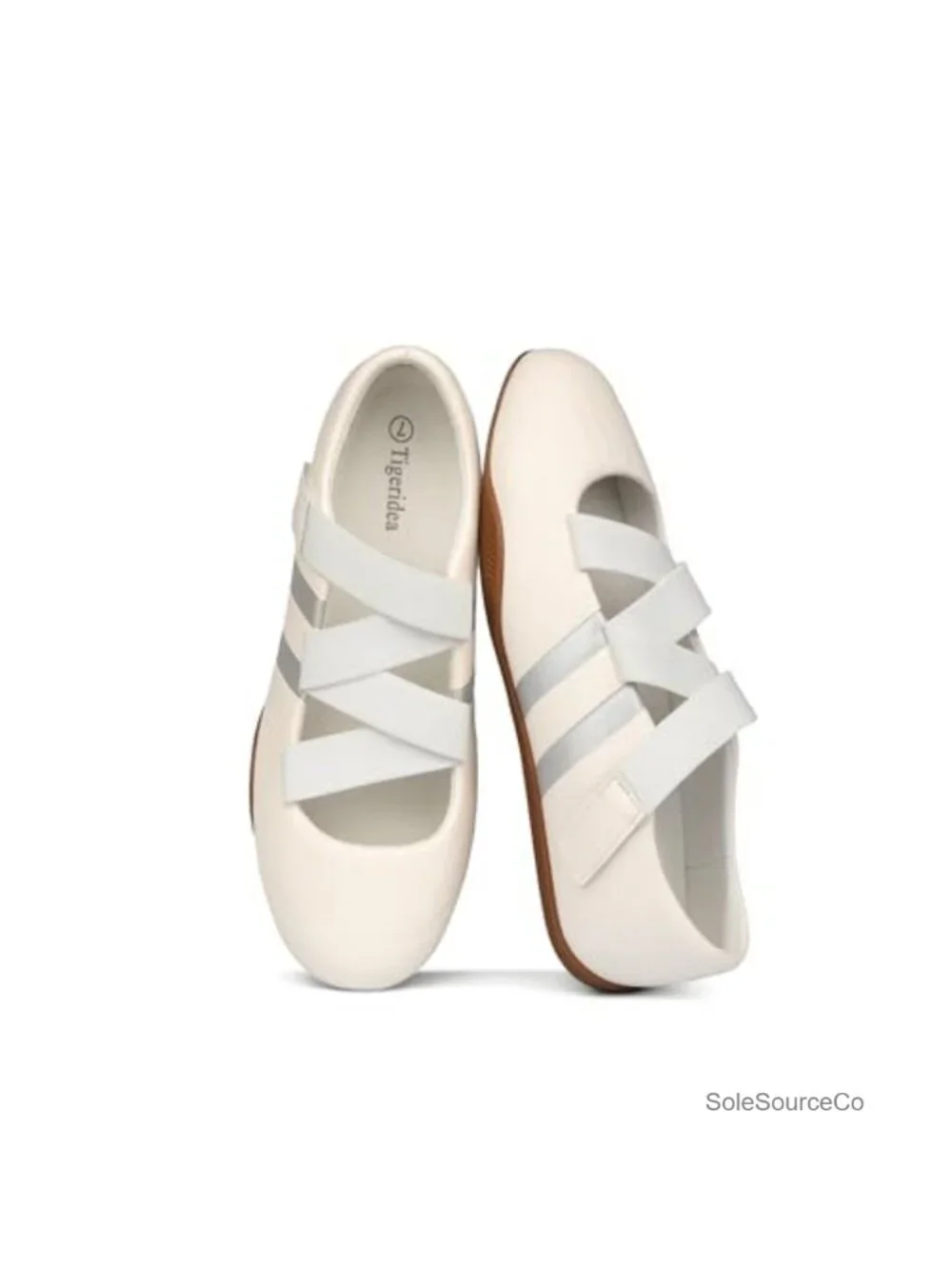 Women's Mary Jane Fashion Sneakers - Faux Leather Slip-On Comfortable